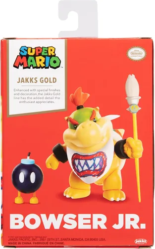 Vista 2 de Nintendo Joojee Super Mario Figura Bowser Jr. con pincel (ex), 3.9 in exclusivo, (13261)