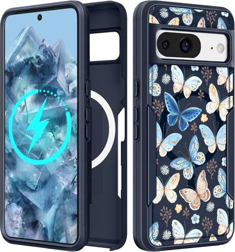 Vista 103 de Funda para Moto G 5G 2024 – Compatible con MagSafe para mujeres y niñas, bonita funda protectora magnética para teléfono, diseño femenino Kawaii