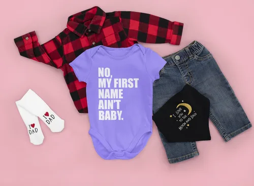 Vista 3 de Expression Tees No My First Name Ain't Baby Together Again - Camiseta sin mangas con espalda cruzada para mujer
