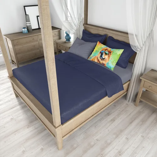 Vista 4 de Caroline's Treasures DAC2490PILLOWCASE Chow Chow Hippie Dawg Funda de almohada estándar, ligera, súper suave, fácil de cuidar, decorativa, funda