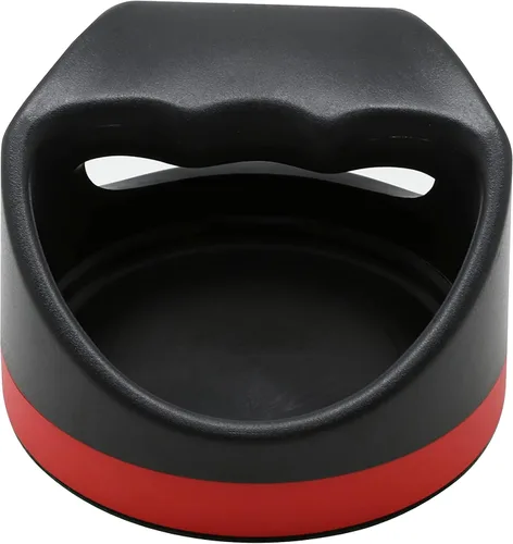 Vista 8 de Hathaway Arcade Air Hockey 4 en huelgas y discos de 3 pulgadas - Negro y rojo