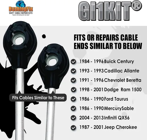 Vista 4 de BushingFix GI1KIT Kit de reparación de bujes de cable de cambio de transmisión automática, kit de reparación de transmisión para buje de cambio
