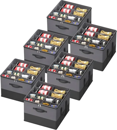Vista 19 de Lifewit Organizador de almacenamiento de zapatos para armario para 12-16 pares, contenedor de almacenamiento grande de tela con cubierta