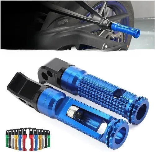 Vista 2 de Motorcycle Foot Pegs Rest Motorcycle Passenger Pedal Rear Footrest Foot Peg for MT 07 09 for Tracer 700 900 XSR 03 10 FZ 8 6 FZ1 YZF R3
