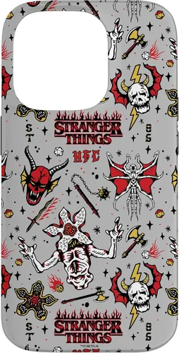 Vista 17 de Stranger Things Demogorgon Hellfire Club - Funda con patrón para iPhone 17