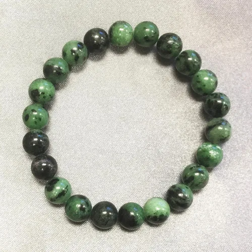 Vista 462 de Gem Avenue Handmade Round Bead Stretch Bracelet Unisex Natural Stone Beaded Jewelry for Men & Women, Elastic Wristband for Daily Wear