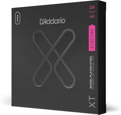 Vista 13 de D'Addario Cuerdas para guitarra eléctrica, XT con revestimiento de níquel, XTE1059, calibre ligero regular 10-59, juego de 7 cuerdas, paquete de 1