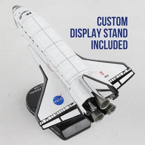 Vista 7 de Daron Worldwide Trading PS5823-1 Sello de transbordador espacial Orbiter Atlantis, Blanco