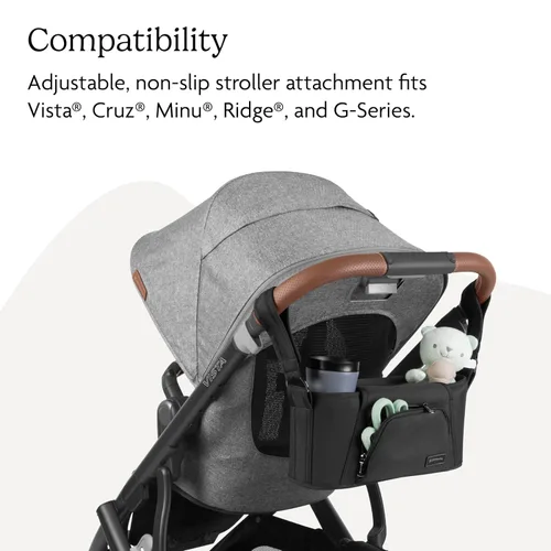 Vista 5 de UPPAbaby Carry-All - Organizador para padres, ajuste universal, color carbón