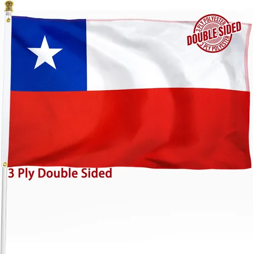 Vista 26 de Bandera de Nicaragua de 3 x 5 pies para exteriores, bandera nacional nicaragüense, bandera nacional nicaragüense, doble cara de 3 capas de poliéster