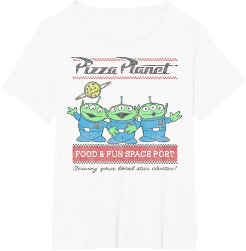 Vista 26 de Disney Pixar Toy Story Pizza Planet Aliens Camiseta