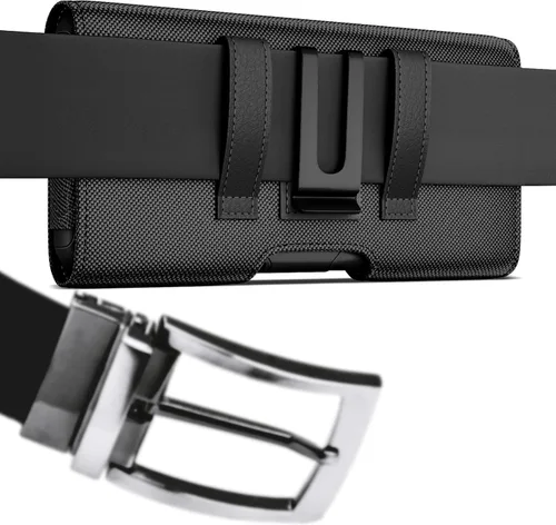 Vista 5 de Funda para Galaxy S25 Ultra S24 Ultra 5G, S23 Ultra S22 Ultra S21 Ultra A15 A25 A35 5G Note 20 Ultra Funda para cinturón con clip, Funda