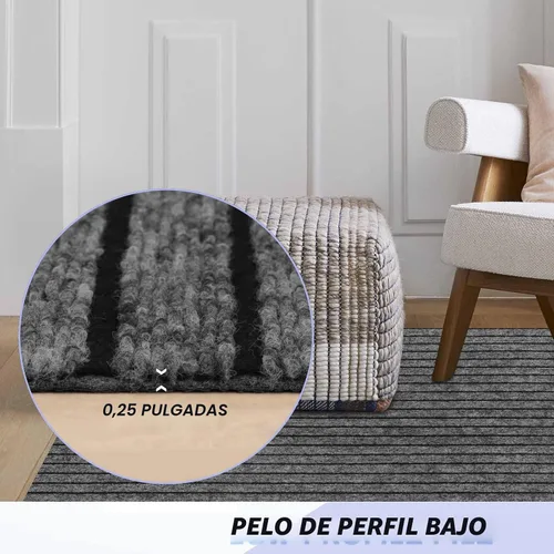 Vista 3 de Alfombras antideslizantes con respaldo de tamaño personalizado, fácil de limpiar, impermeables, para pasillo, entrada, cocina, lavandería, 2 x 6