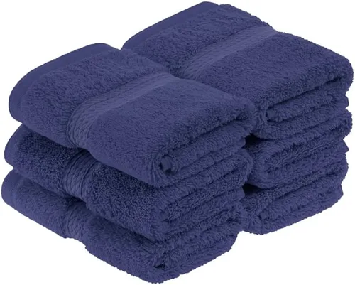 Vista 191 de Juego de 6 toallas de algodón egipcio Superior, incluye 2 toallas de baño, 2 toallas de mano, 2 toallas de cara/toallitas, ultra suaves de lujo