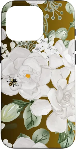 Vista 20 de Funda para iPhone 16 White Gardenia's Nectar Flowing Over