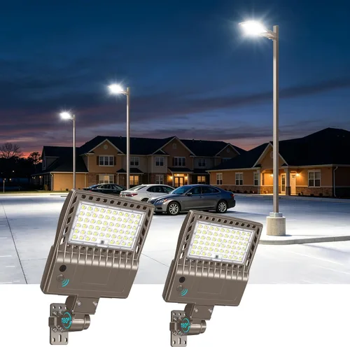 Vista 43 de Soporte de ajuste deslizante de luz de estacionamiento comercial de 320 W Listado UL 48000LM