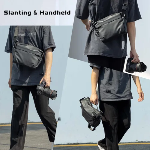Vista 3 de ULANZI Bolsa de Hombro Versátil para Cámara, Bolsa de Mensajero para Fotografía y Viaje, Bolsa de Accesorios Portátil, Elegante Bolsa de Cruz