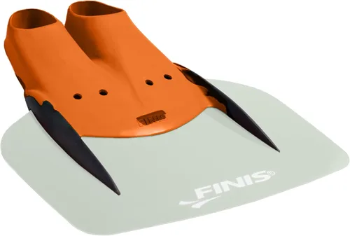 Vista 2 de FINIS Monaleta de fibra de vidrio para adultos – Construye fuerza central y velocidad de patada de delfines – Aleta de entrenamiento de natación