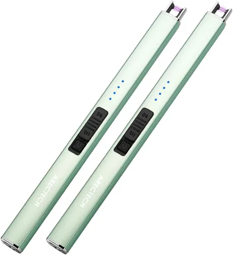 Vista 13 de ARECTECH - Encendedor eléctrico para velas con cable tipo C, regalo de cumpleaños para hombre, mujer, esposa, encendedores recargables de arco