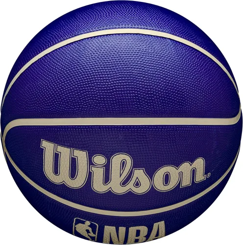 Vista 5 de Wilson NBA DRV Balón de baloncesto para exterior - Indigo/Beige, Tamaño 6, 28.5 pulgadas