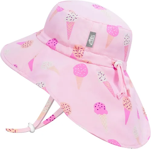 Vista 8 de JAN & JUL Sombreros de sol de secado rápido UPF 50+ para niños