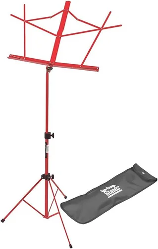 Vista 3 de Atril plegable SM7122BB con bolsa de transporte, de OnStage, Negro, L