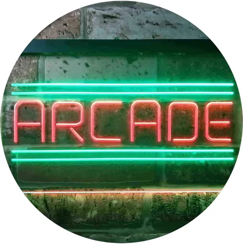 Vista 12 de ADVPRO Arcade Game Zone Room - Letrero de neón LED de doble color, azul y rojo, 12 "x 8.5" st6s32-i3368-br