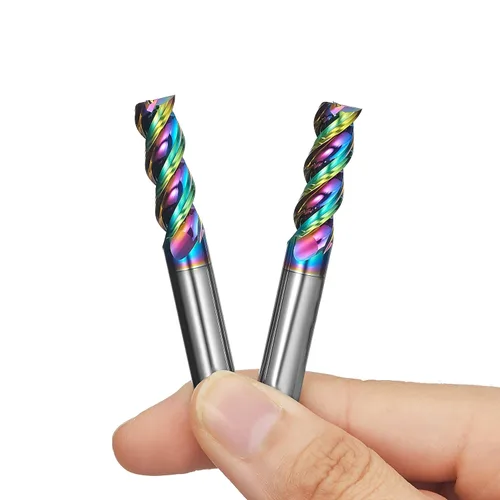 Vista 9 de Juego de fresas de extremo cuadrado de carburo WEXWE Tools Serie DLC, revestimiento tipo diamante, fresa para aluminio, cobre, aleaciones