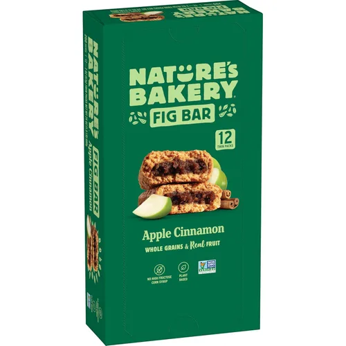 Vista 13 de Nature's Bakery Barra de higos, manzana y canela, 2 oz manillar de bicicleta