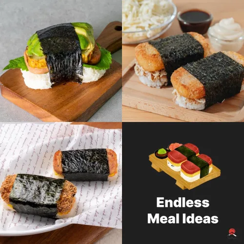 Vista 4 de JapanBargain 3186, molde japonés de Musubi Maker Musubi, molde hawaiano, almuerzo, carne, sushi, prensa de arroz, hecho en Japón