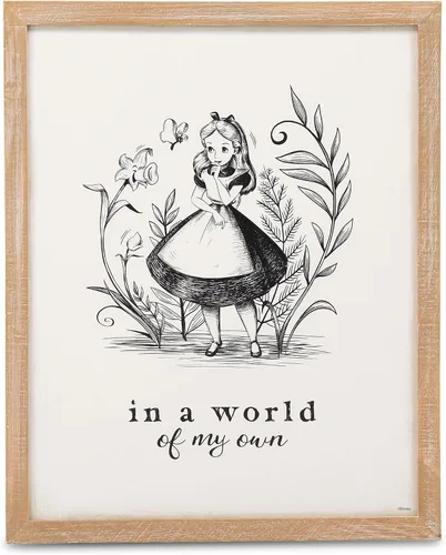 Vista 8 de Disney Peter Pan - Decoración de pared de madera enmarcada con libro dorado – Ilustración de libro de cuentos, arte de pared de Peter Pan
