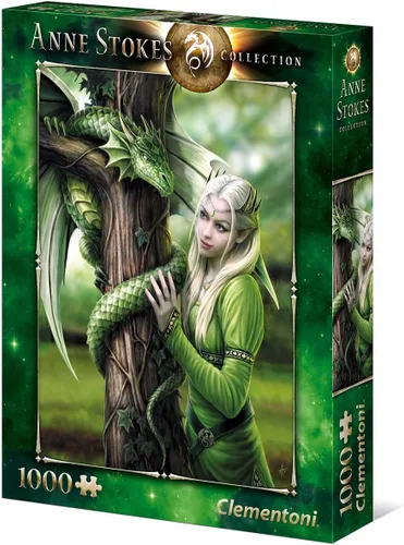 Vista 3 de Clementoni - 39463 - Colección Anne Stokes Puzzle para Adultos y Niños - Espíritus afines - 1000 Piezas