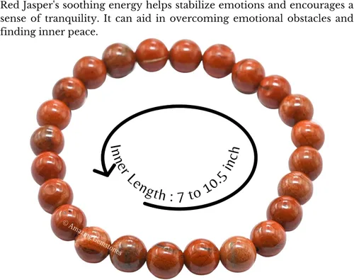 Vista 162 de Amazing Gemstone Crystal Bracelet for Women Men's Gifts - Protection Healing Crystal Bracelet - 8mm Gemstone Beaded Stretchable Bracelet Pulseras