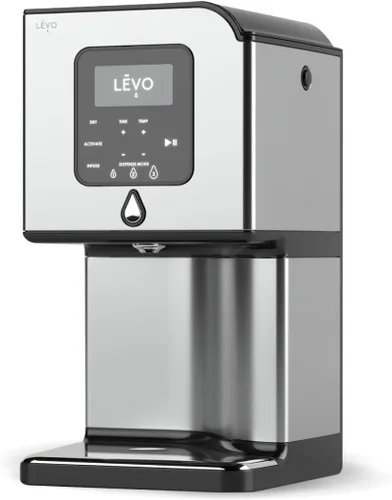 Vista 2 de LEVO Lux (negro acero) - Máquina de infusión de aceite de hierbas de primera calidad - Extractor botánico - Secador de hierbas, descarboxilador e