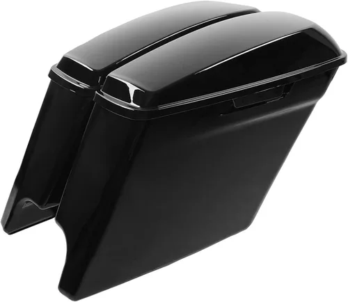 Vista 24 de TCMT Alforjas estiradas de 4" para Harley Street Glide 2014-23 Billiard Red