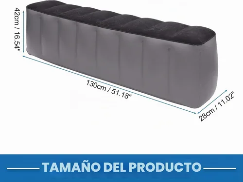 Vista 4 de Colchón inflable de aire para automóvil, 51.18 x 11.02 x 16.54