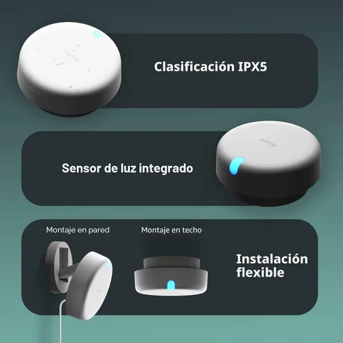 Vista 7 de Aqara Sensor de presencia FP2, sensor de movimiento inteligente con cable, radar de ondas milimétricas, posicionamiento de zona, detección
