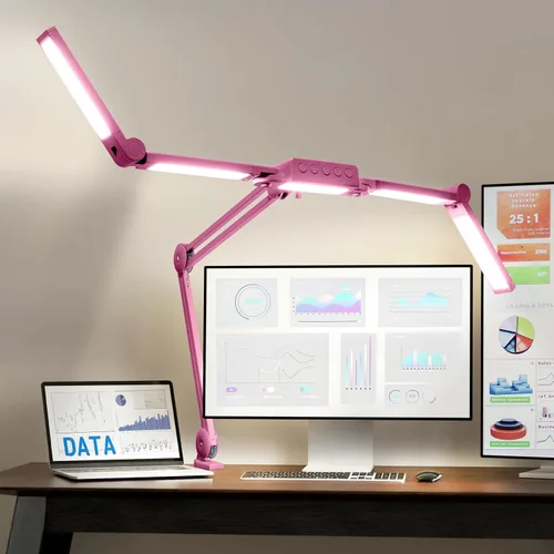 Vista 10 de Neatfi Elite - Lámpara de trabajo HD XL, 1600 lúmenes, 84 LED SMD, 6500K, atenuación no polar, luz de escritorio para el hogar, la oficina y la sala