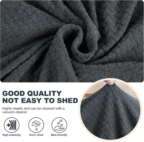 Vista 5 de JIVINER Fundas de Sofá de 4 Piezas para Sofá de 3 Cojines Funda Elástica de Sofá con 3 Fundas de Cojines de Asiento Funda Gruesa Ajustada de Sofá