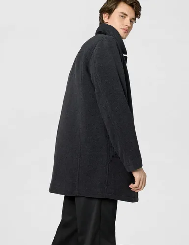 Vista 2 de Cole Haan - Abrigo de lana con botones para hombre de felpa para automóvil