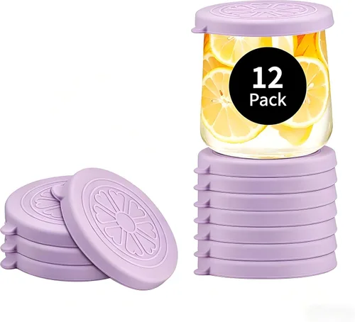 Vista 11 de Oui - Tapas de silicona para tarros de yogurt, cubiertas para tarros de vidrio de yogur Oui de 5 onzas, perfectas para botellas de yogur Oui