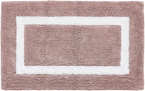 Vista 88 de Better Trends - Alfombra de baño 100% algodón reversible, altamente absorbente y lavable a máquina, suave, tapete de ducha para piso de baño