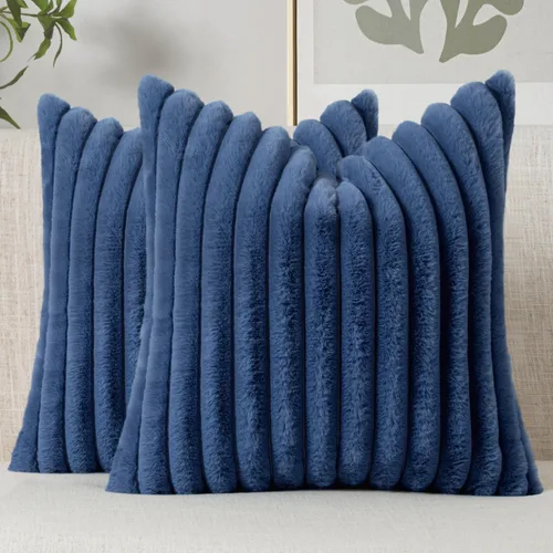 Vista 15 de MIULEE - Juego de 2 fundas de cojín decorativas de piel sintética de 18 x 18 pulgadas, arte moderno francés para el hogar, almohadas suaves