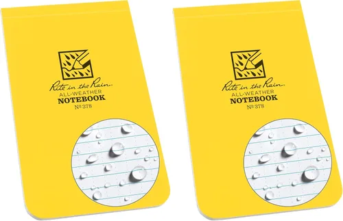 Vista 12 de Rite in the Rain Cuaderno encuadernado superior resistente a la intemperie, 3.25" x 5.25", cubierta negra (No. 778)