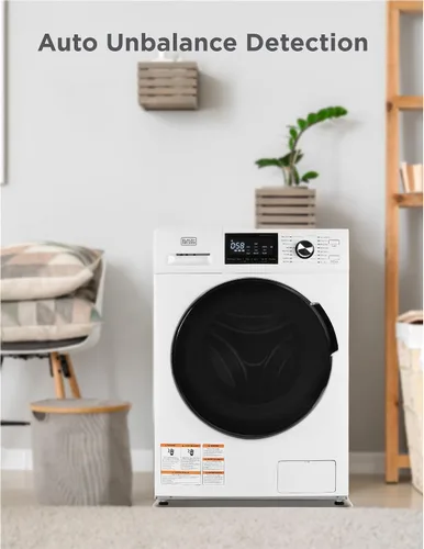 Vista 6 de BLACK+DECKER Lavadora de carga frontal, lavadora compacta de 2.7 pies cúbicos con pantalla LED y 16 ciclos