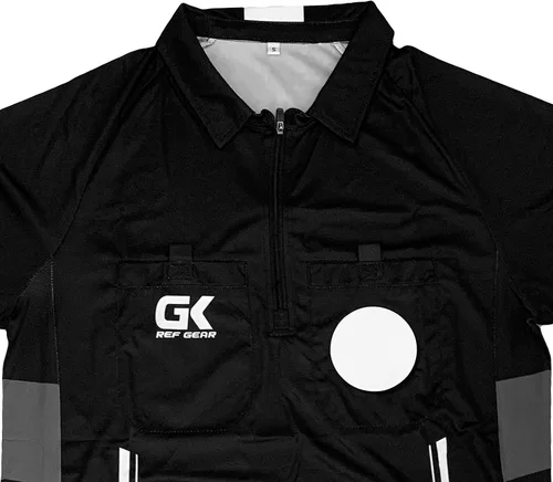 Vista 4 de Camiseta de árbitro de fútbol para hombre de manga corta