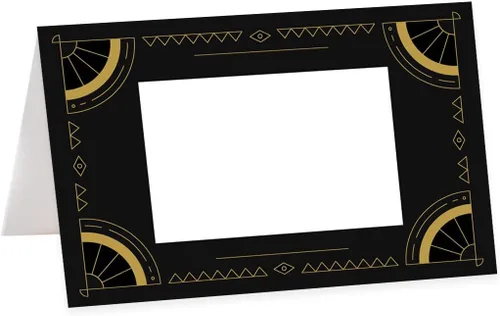 Vista 50 de Andaz Press Tarjetas de lugar con nombre de Halloween para colocar la mesa, etiquetas de alimentos en blanco para tarjetas de bufé de fiesta
