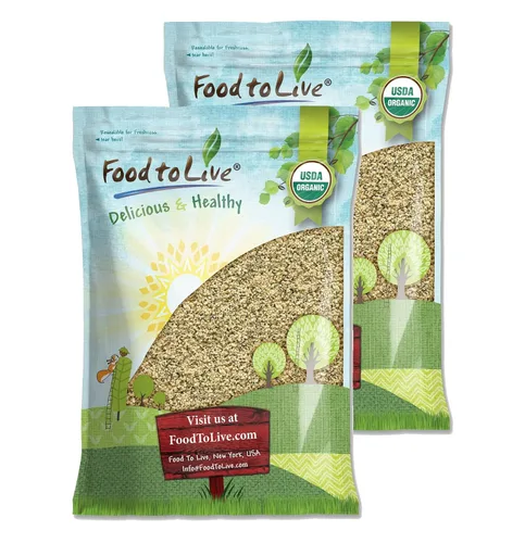 Vista 8 de Semillas de cáñamo paraguayo orgánicas, 8 onzas, corazones crudos sin OMG, descascarados, kosher, veganos, a granel. Apto para dieta cetogénica.