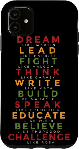 Vista 8 de iPhone 16 African American Men Women Kids Black History Month Case