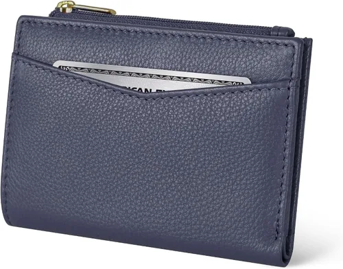 Vista 20 de Oak Leathers Cartera de cuero para mujer – Monedero pequeño RFID para tarjetas de crédito y soporte de identificación para damas, regalo